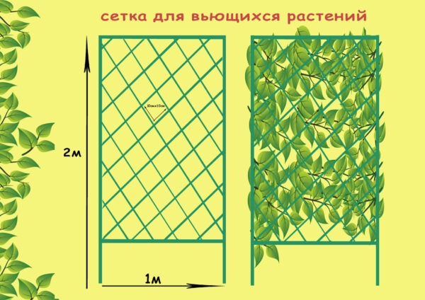 Сетка металлическая для растений